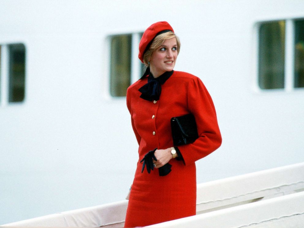 PHOTO: Princess Diana aboard the new P & O Cruise Liner Royal Princess, named in honor of her, after giving the ship its name at a formal naming ceremony, Nov. 15, 1984.