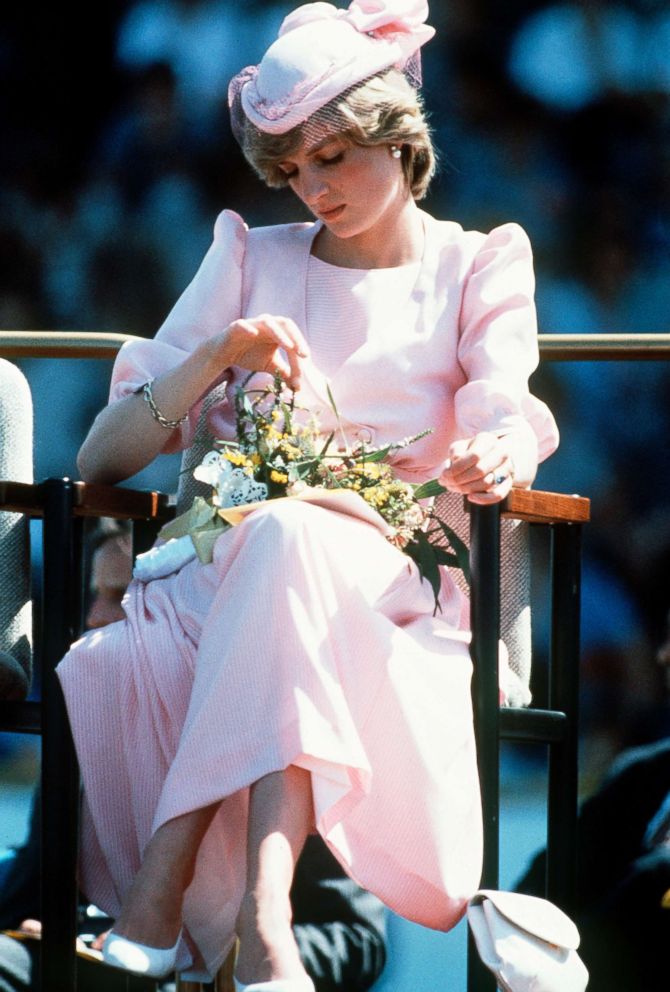 PHOTO: Diana, Princess of Wales, wearing a Catherine Walker pink dress during a visit to Newcastle, March 29, 1983 in Newcastle, Australia.