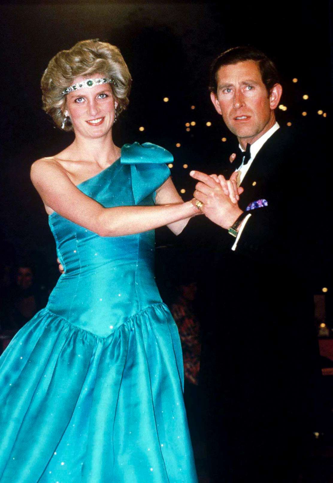 PHOTO: Prince Charles dancing with his wife, Princess Diana, during their official tour of Australia, Oct. 1, 1985, in Melbourne, Australia. 
