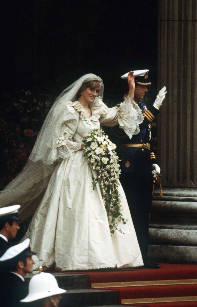 PHOTO: The Prince and Princess of Wales leave St Paul's Cathedral after their wedding, July 29, 1981.