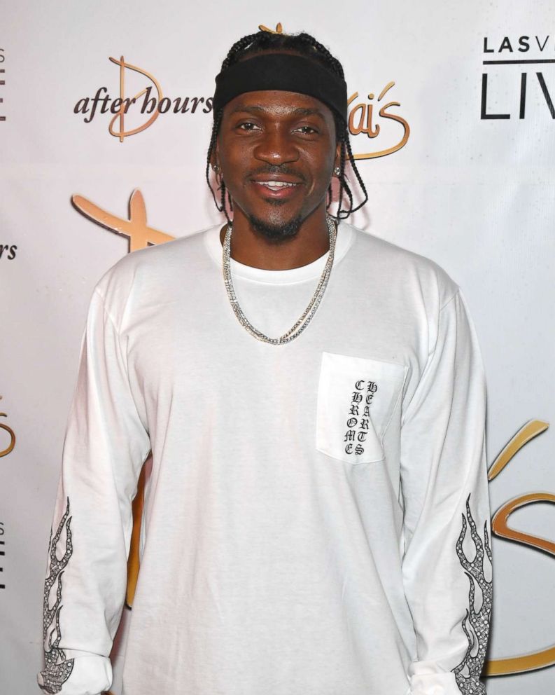 PHOTO: Rapper Pusha T arrives at the debut of his residency at Drai's Beach Club - Nightclub at The Cromwell Las Vegas on June 16, 2018 in Las Vegas, Nevada.