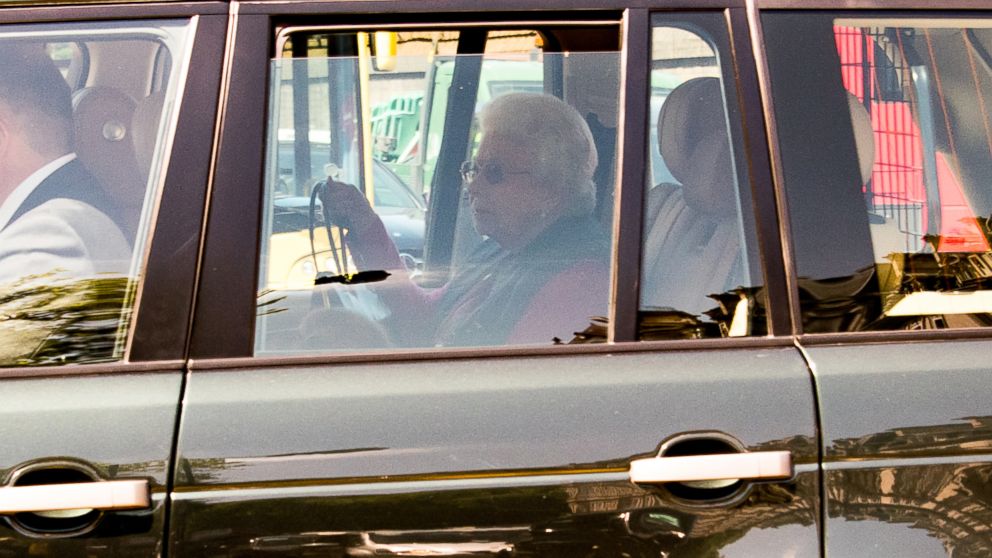 PHOTO: Queen Elizabeth II is seen outside Buckingham Palace, May 17, 2018, in London.