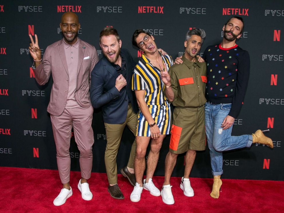 PHOTO: Karamo Brown, Bobby Berk, Antoni Porowski, Tan France and Jonathan Van Ness attend a Netflix event at Raleigh Studios on May 31, 2018 in Los Angeles.