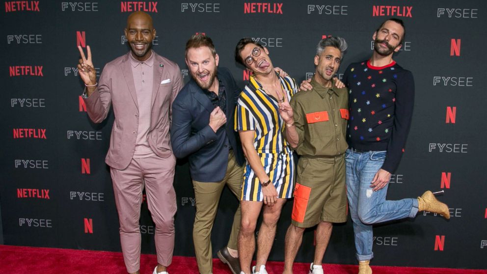 PHOTO: Karamo Brown, Bobby Berk, Antoni Porowski, Tan France and Jonathan Van Ness attend #NETFLIXFYSEE Event For "Queer Eye" at Netflix FYSEE At Raleigh Studios,,, on May 31, 2018, in Los Angeles.
