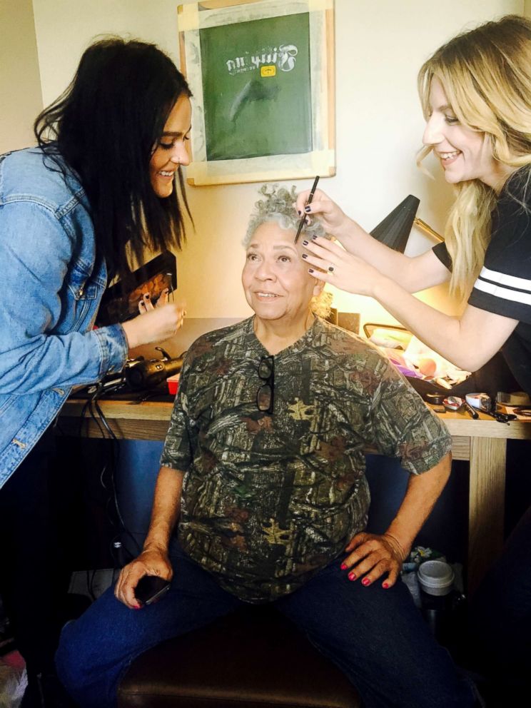 PHOTO: Rebecca Hill getting ready for the 90th Academy Awards, March 4, 2018.