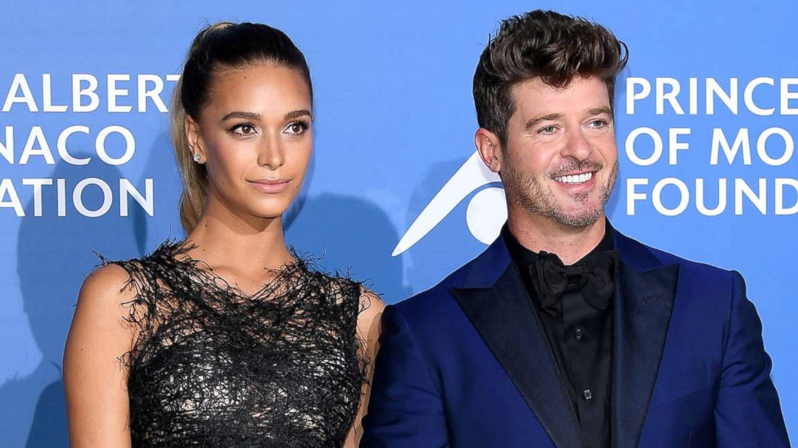 PHOTO: Robin Thicke and April Love Geary attend the inaugural "Monte-Carlo Gala for the Global Ocean" honoring Leonardo DiCaprio at the Monaco Garnier Opera, Sept. 28, 2017 in Monaco.