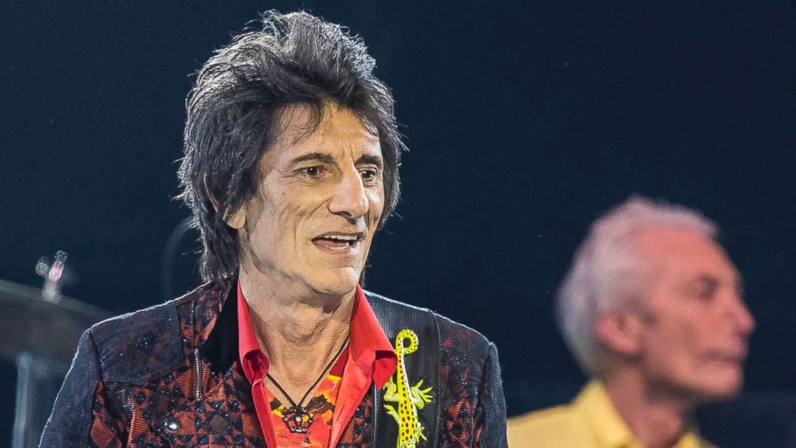 PHOTO: Ronnie Wood of the Rolling Stones performs in concert during their No Filter Tour at Friends Arena, Oct. 12, 2017, in Stockholm.