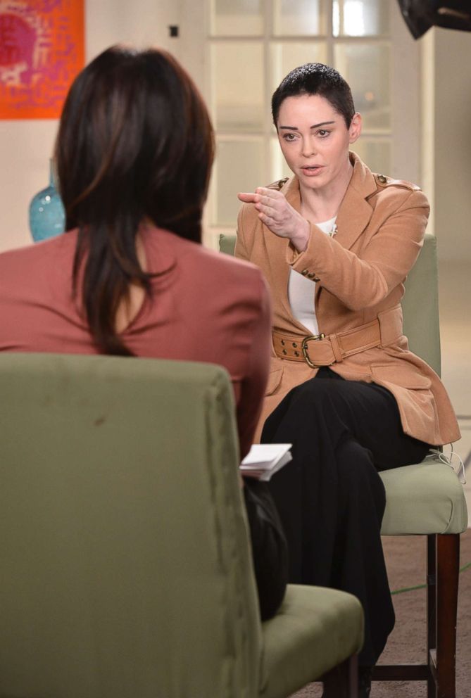 PHOTO: ABC News "Nightline" co-anchor Juju Chang sat down for an extensive interview with Rose McGowan about her new book "Brave" and McGowan's allegations that Harvey Weinstein raped her.