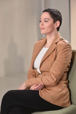 PHOTO: ABC News Nightline co-anchor Juju Chang sat down for an extensive interview with Rose McGowan about her new book Brave and McGowans allegations that Harvey Weinstein raped her.