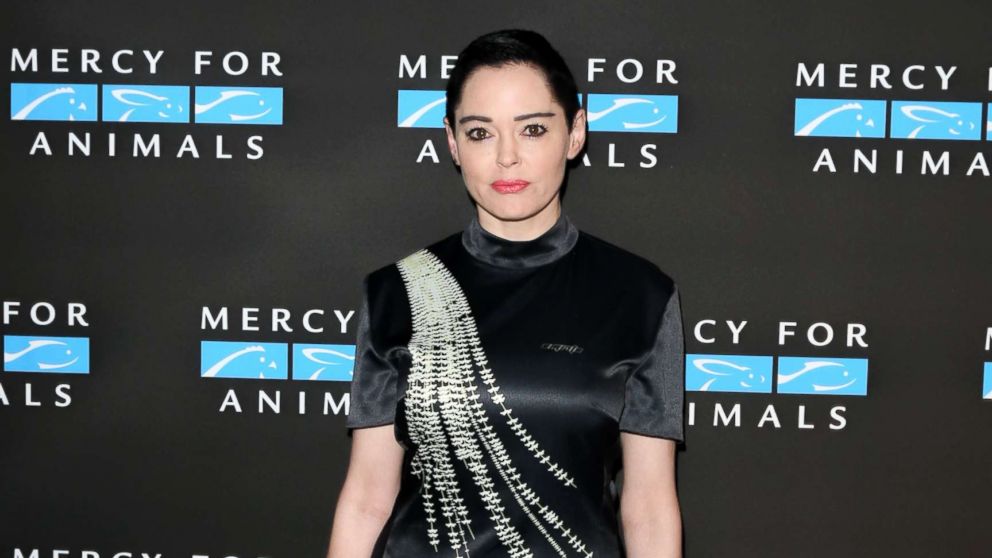 Actress Rose McGowan attends the Mercy For Animals' Annual Hidden Heroes Gala at Vibiana, Sept. 23, 2017, in Los Angeles.