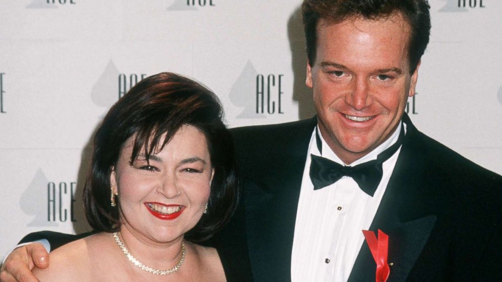 PHOTO: Roseanne and Tom Arnold during The 13th Annual Cable ACE Awards at Pantages Theater in Hollywood, Calif., in 1992.