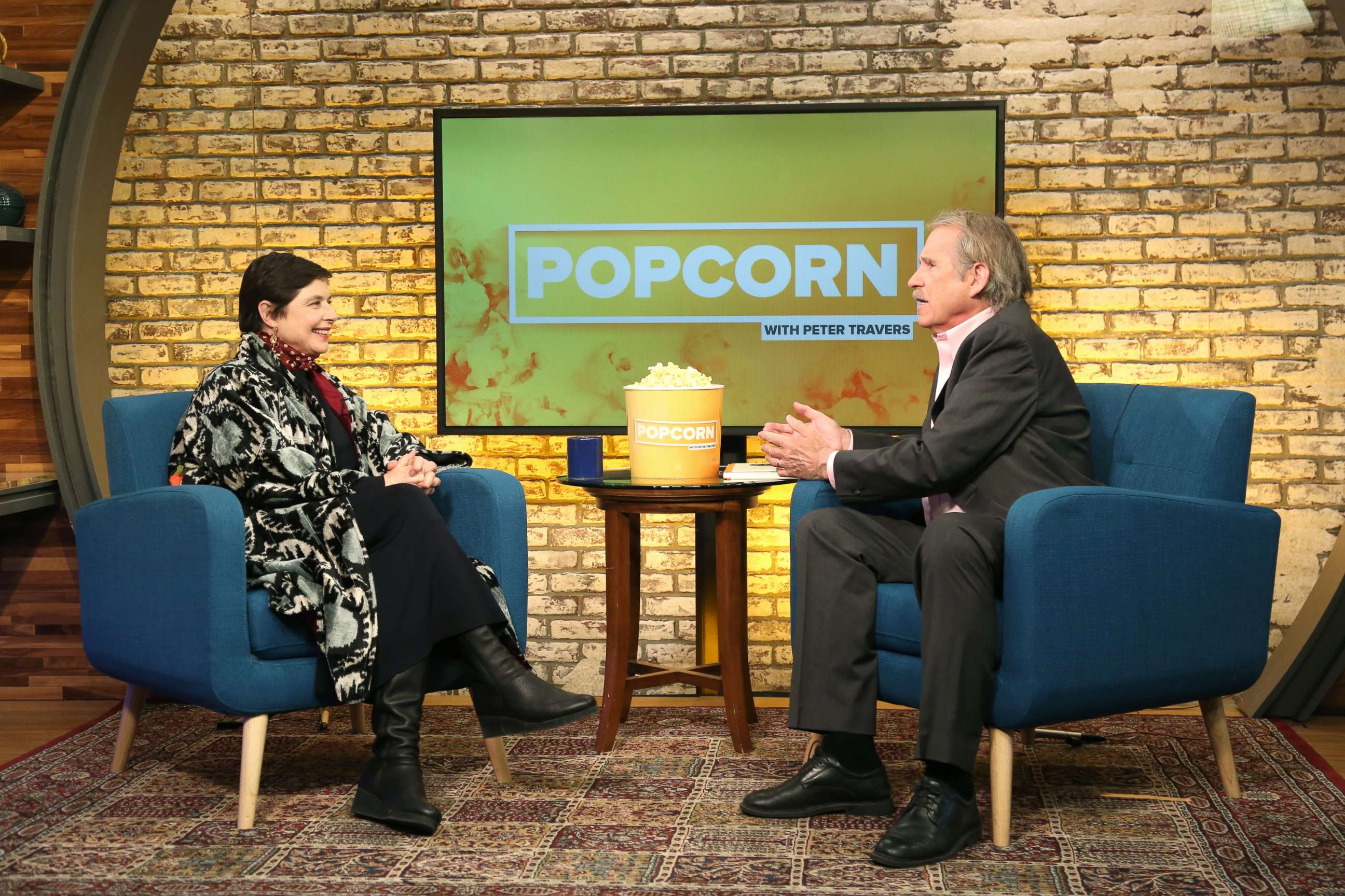 PHOTO: Isabella Rossellini on "Popcorn with Peter Travers" in New York City, March 28, 2018.