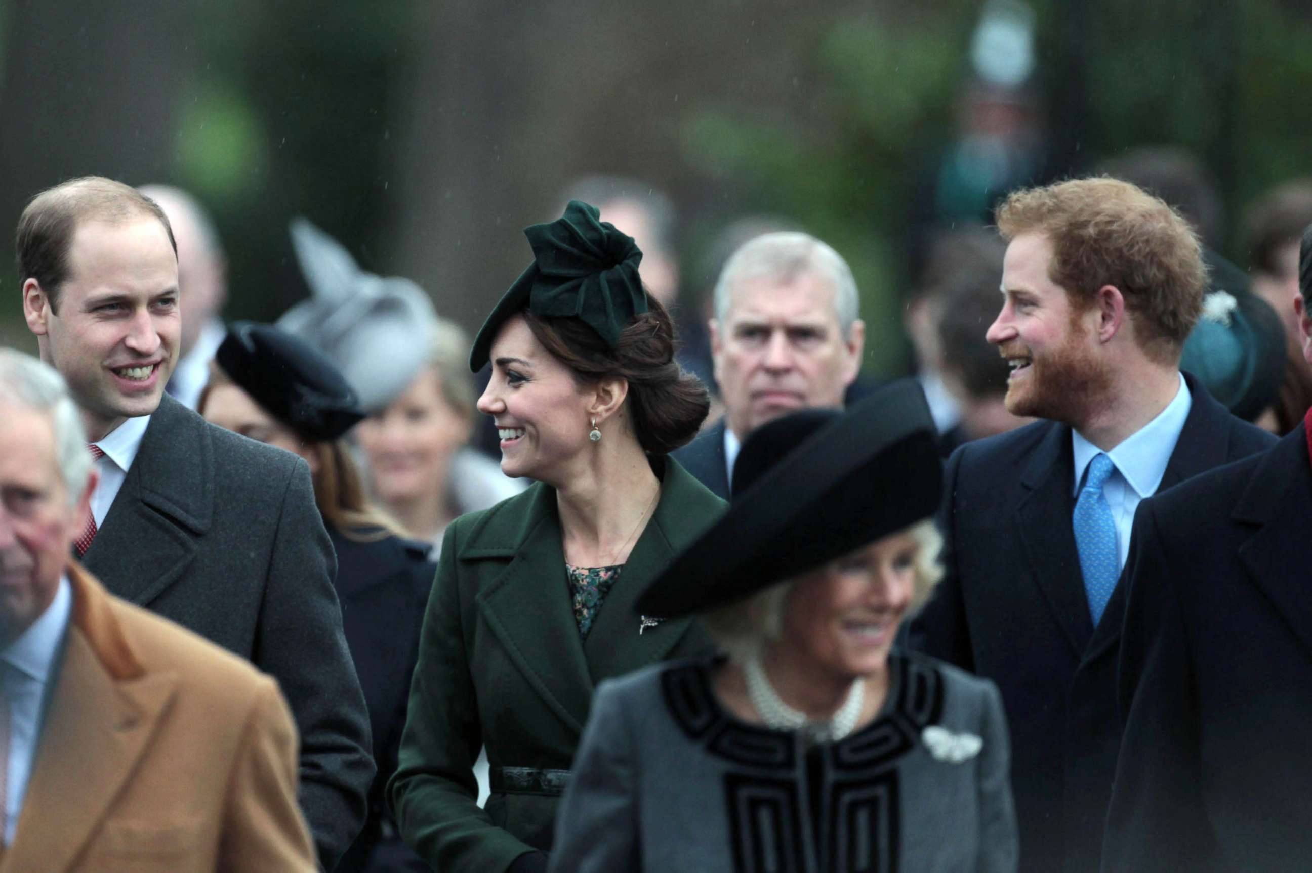 PHOTO: Members of The Royal Family attend the Christmas Day Service at St. Mary Magdalene Church on the Sandringham Estate, Dec. 25, 2015, Sandringham, Norfolk, U.K.