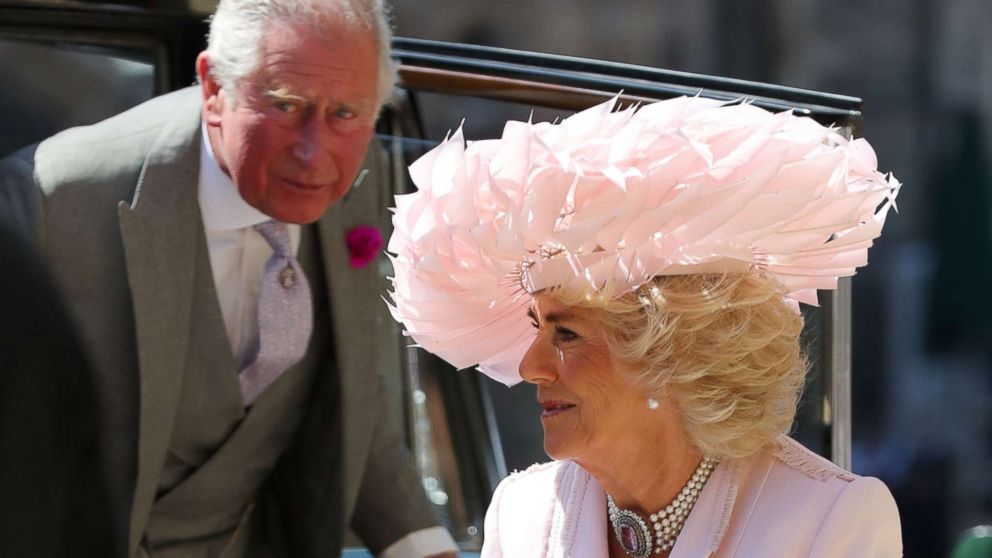 PHOTO: The Prince of Wales and Duchess of Cornwall arrive at St George's Chapel at Windsor Castle for the wedding of Meghan Markle and Prince Harry in Windsor, May 19, 2018. 