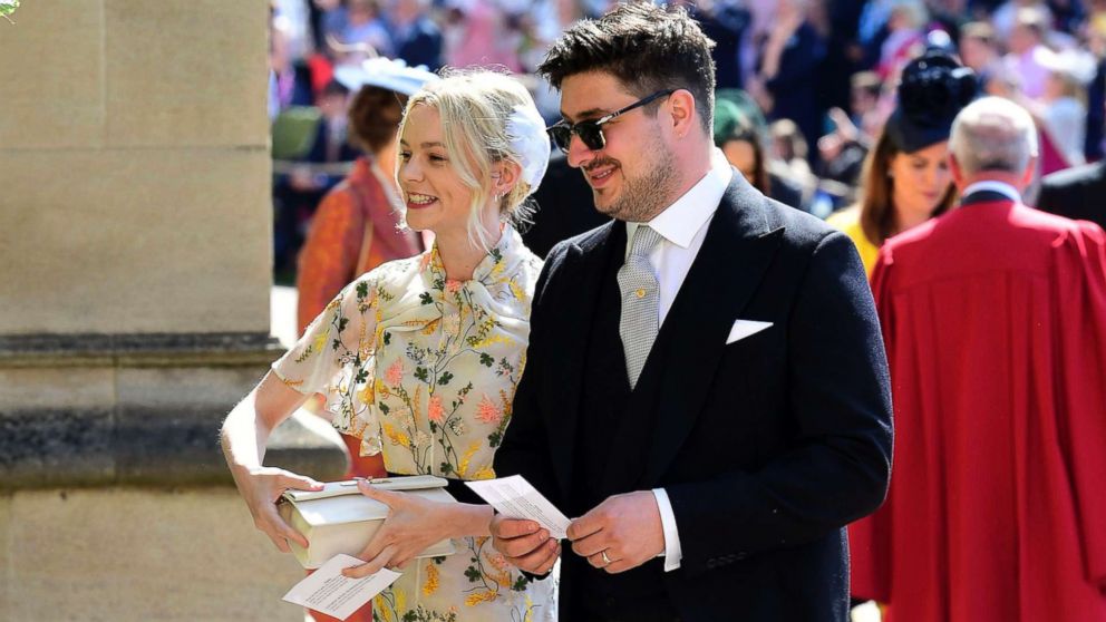 PHOTO: Marcus Mumford and Carey Mulligan arrive for the wedding ceremony of Prince Harry and Meghan Markle at St. George's Chapel in Windsor Castle in Windsor, May 19, 2018. 