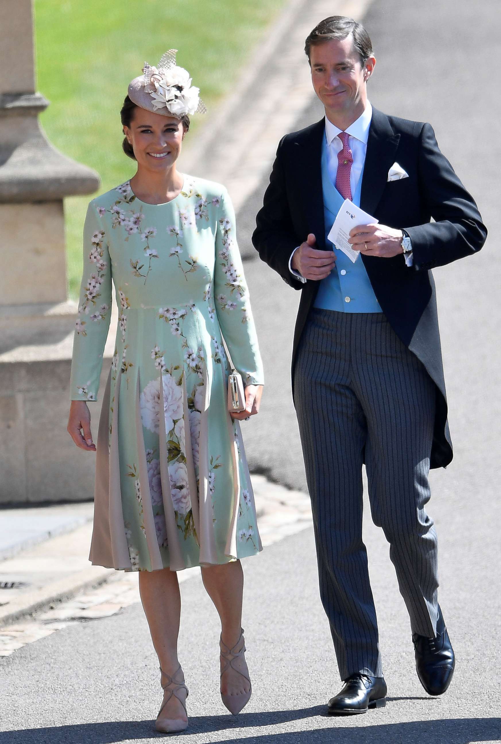 PHOTO: Pippa Middleton arrives with her husband James Matthews to the wedding of Prince Harry and Meghan Markle in Windsor, May 19, 2018. 