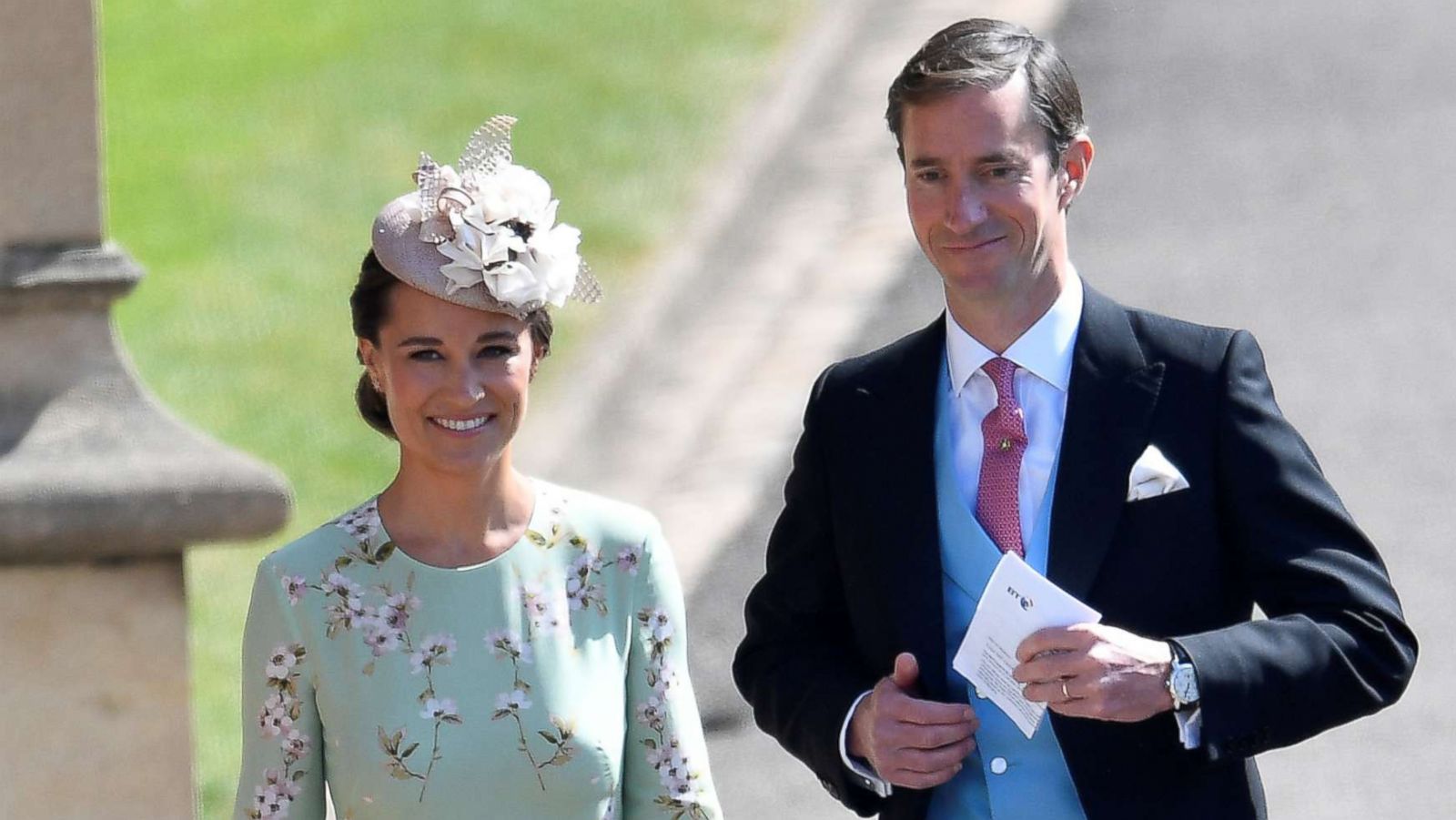 PHOTO: Pippa Middleton arrives with her husband James Matthews to the wedding of Prince Harry and Meghan Markle in Windsor, May 19, 2018.