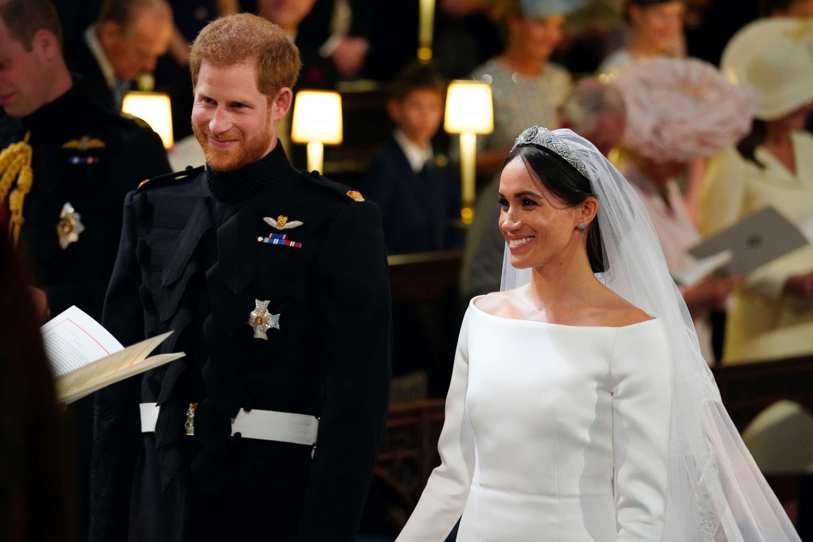 PHOTO: Prince Harry and Meghan Markle, during their wedding ceremony at St. George's Chapel in Windsor Castle in Windsor, May 19, 2018.