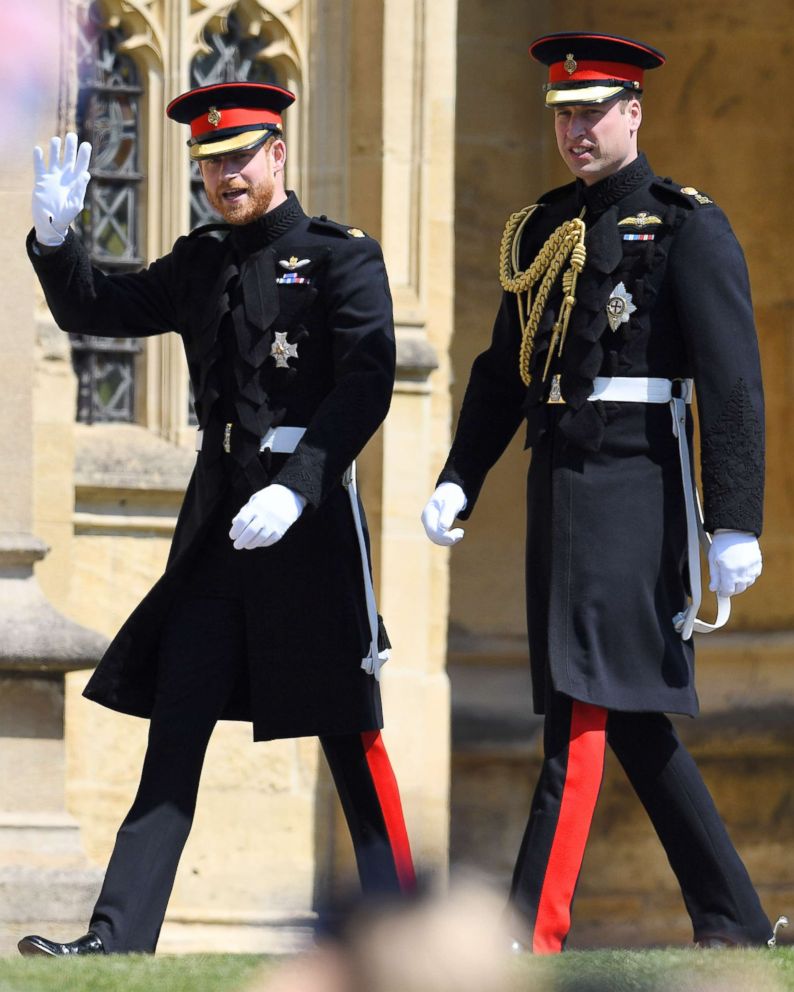 PHOTO: Prince Harry and Prince William arrive for the royal wedding  Windsor, May 19, 2018.