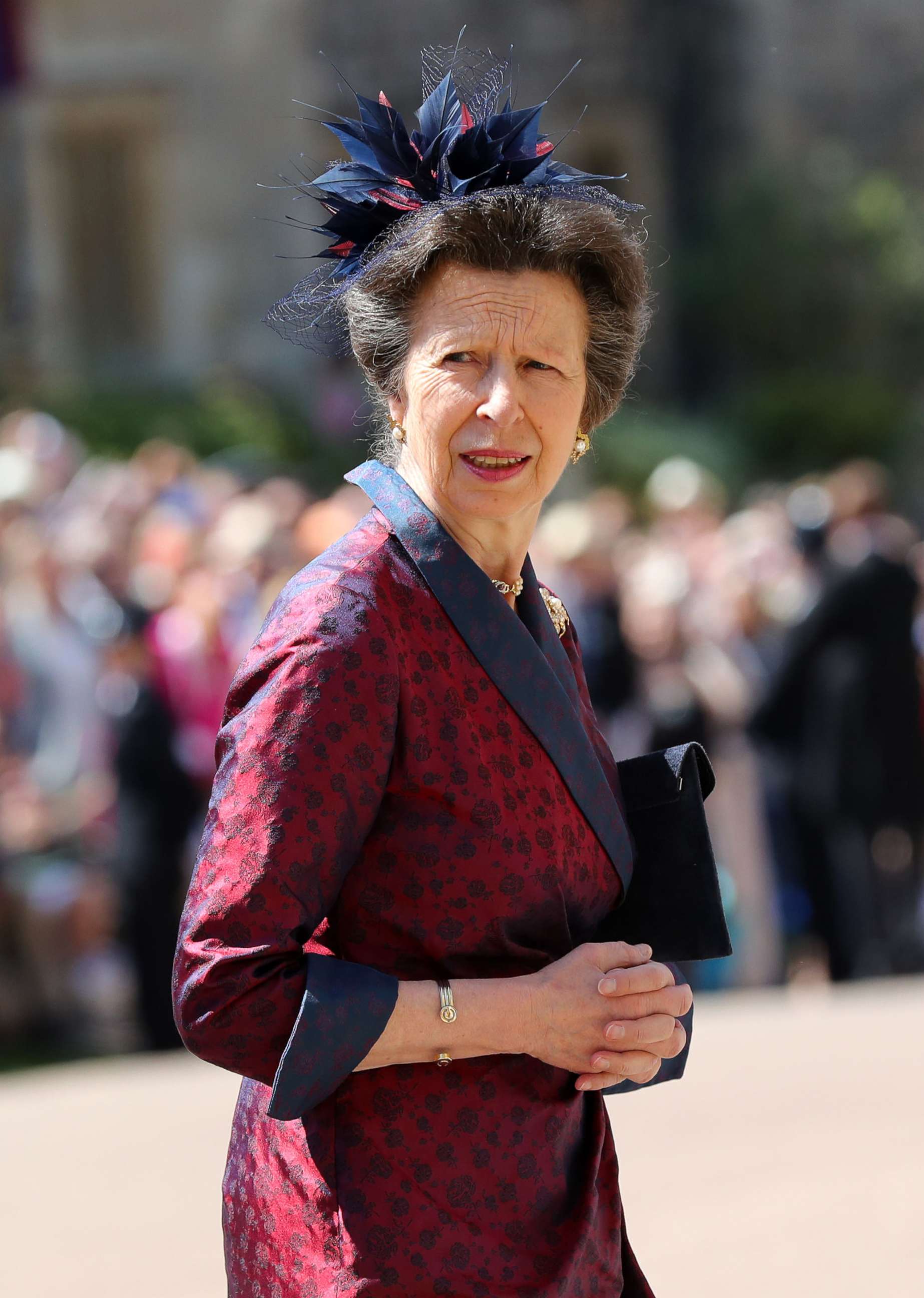 PHOTO: Princess Anne arrives at the wedding of Prince Harry and Meghan Markle,  Windsor, May 19, 2018.