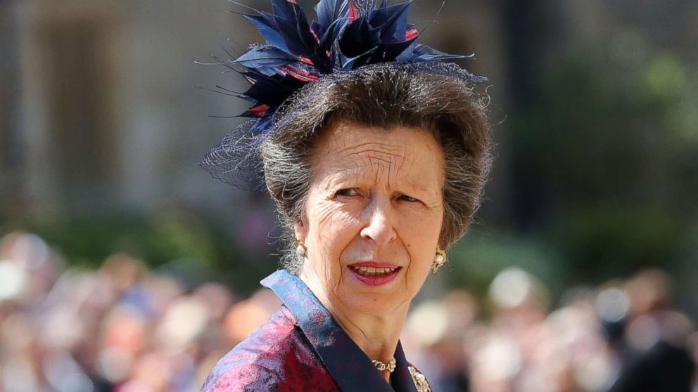 PHOTO: Princess Anne arrives at the wedding of Prince Harry and Meghan Markle, Windsor, May 19, 2018.