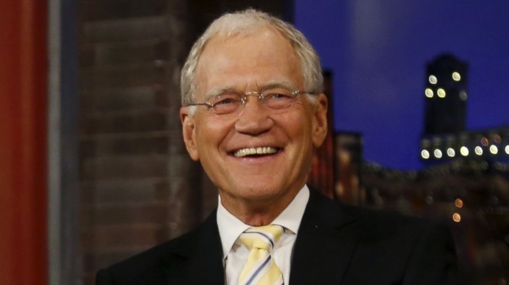 David Letterman smiles during a break in taping of "The Late Show With David Letterman" at the Ed Sullivan Theater in New York on May 4, 2015.