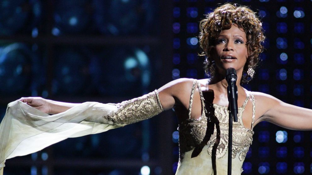 Whitney Houston performs during the World Music Awards at the Thomas & Mack Center in Las Vegas, Sept. 15, 2004.