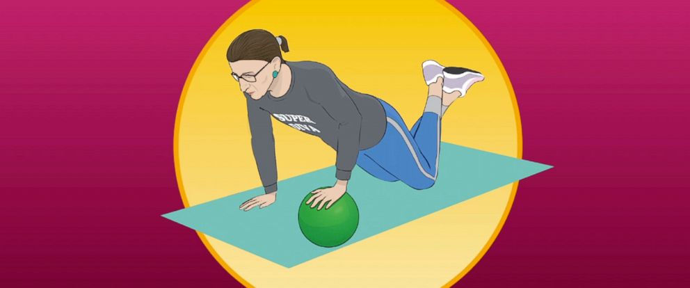 PHOTO: Illustrations from THE RBG WORKOUT