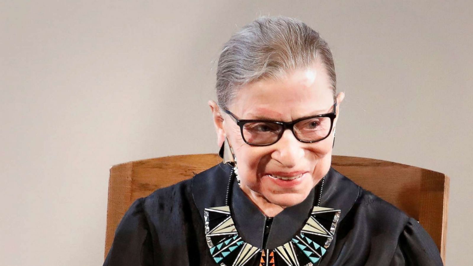 PHOTO: Associate Justice of the U.S. Supreme Court Ruth Bader Ginsburg attneds a U.S. Citizenship and Immigration Services (USCIS) naturalization ceremony at the New York Historical Society Museum and Library in Manhattan, New York, April 10, 2017.