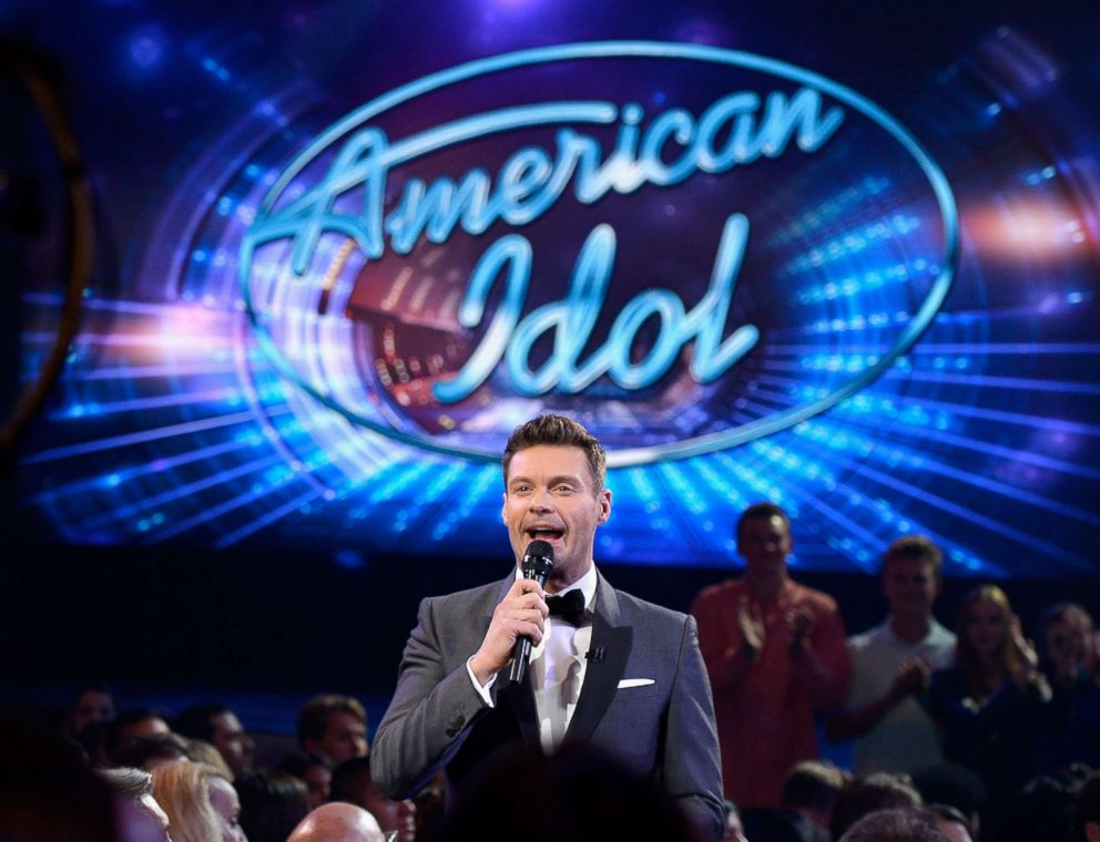 PHOTO: Ryan Seacrest speaks in the audience during FOX's "American Idol" finale at Dolby Theatre in this April 7, 2016 file photo in Hollywood, Calif.