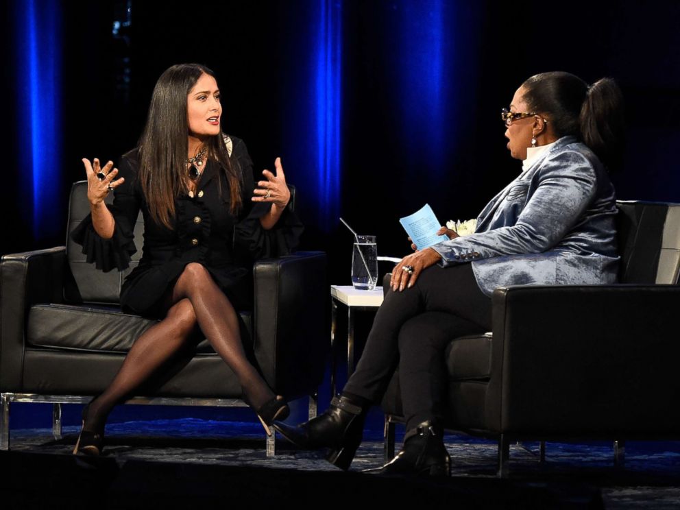 Oprah speak onstage during Oprahs Super Soul Conversations at The Apollo Theater on Feb. 7 2018 in New York