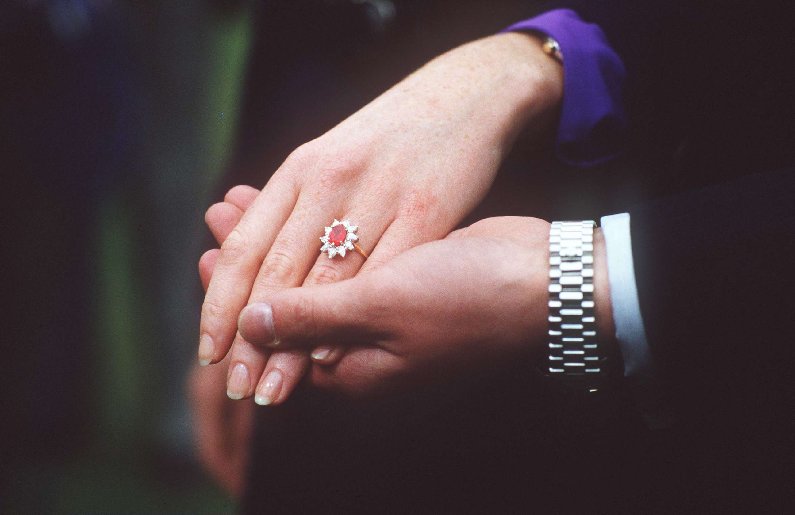 PHOTO: Duchess of York's diamond and ruby engagement ring.