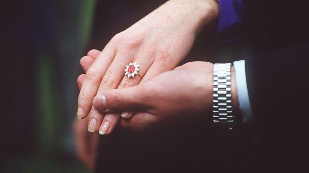 PHOTO: Duchess of York's diamond and ruby engagement ring.