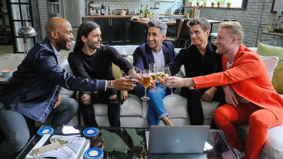 A production still for "Queer Eye for the Straight Guy" is seen here.