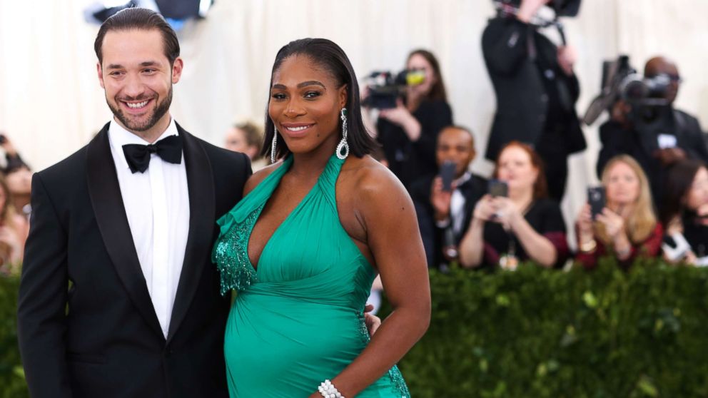 PHOTO: Serena Williams and Alexis Ohanian attend The Metropolitan Museum of Art's Costume Institute Benefit celebrating the opening of "Rei Kawakubo/Comme des Garcons: Art of the In-Between" in New York, May 1, 2017.