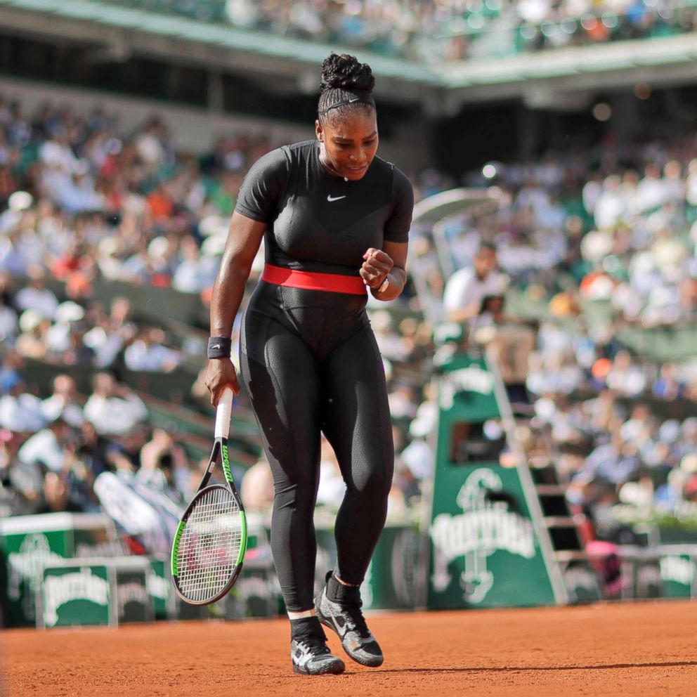 VIDEO: Serena Williams looks and plays like a superhero in Nike catsuit