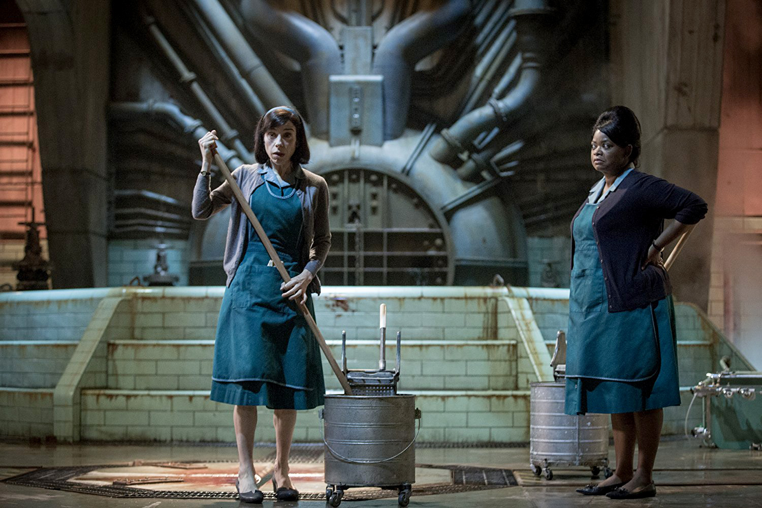 PHOTO: Sally Hawkins, left, and Octavia Spencer in a scene from "The Shape of Water."