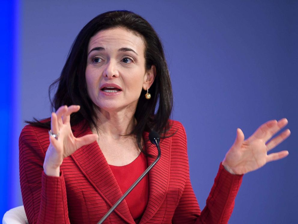 PHOTO: Sheryl Sandberg, Chief Operating Officer (COO) of Facebook, speaks during a session at the Congress centre on the second day of the World Economic Forum, Jan. 18, 2017, in Davos, Switzerland.