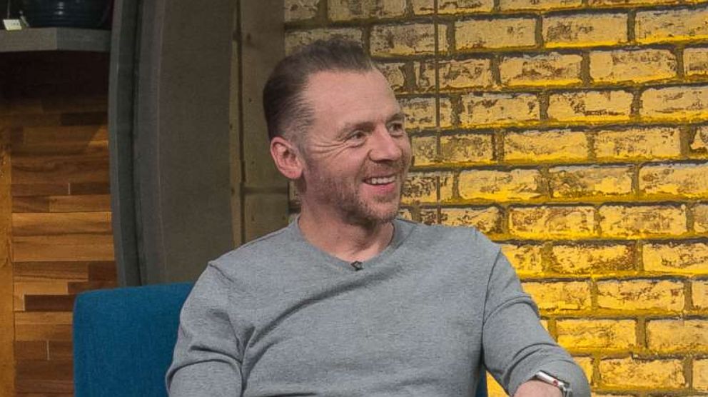 PHOTO: Simon Pegg appears on "Popcorn with Peter Travers" at ABC News studios, March 29, 2018, in New York City.