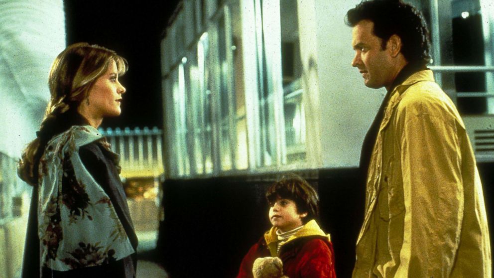 Meg Ryan, as Annie Reed, and Tom Hanks, as Sam Baldwin, in a scene from "Sleepless in Seattle."