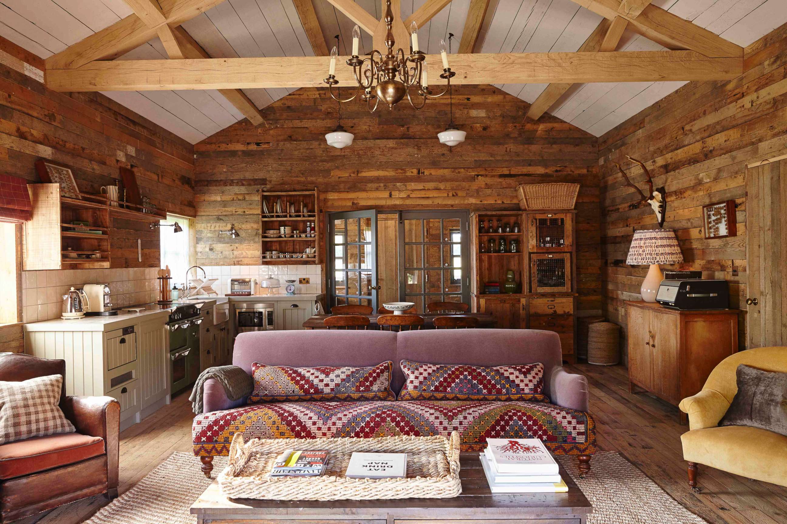 PHOTO: The interior of a cabin at Soho Farmhouse Oxfordshire is pictured here.