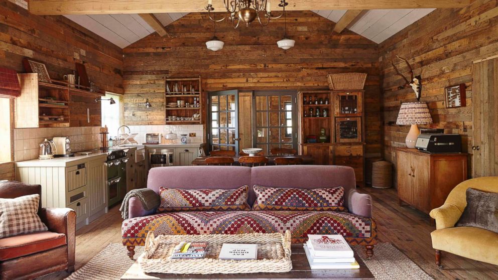 PHOTO: The interior of a cabin at Soho Farmhouse Oxfordshire is pictured here.