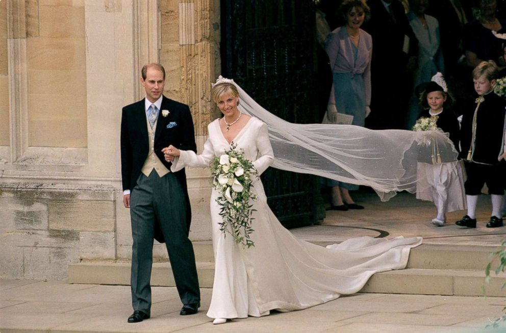 PHOTO: Prince Edward and Sophie Rhys-Jones on the day of their wedding, June 19, 1999, in London.