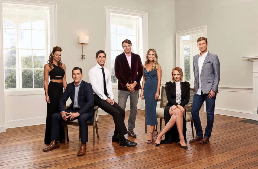 PHOTO: The cast of "Southern Charm," season five is Chelsea Meissner, Thomas Ravenel, Craig Conover, Shepard Rose, Cameran Eubanks, Kathryn Dennis, and Austen Kroll.