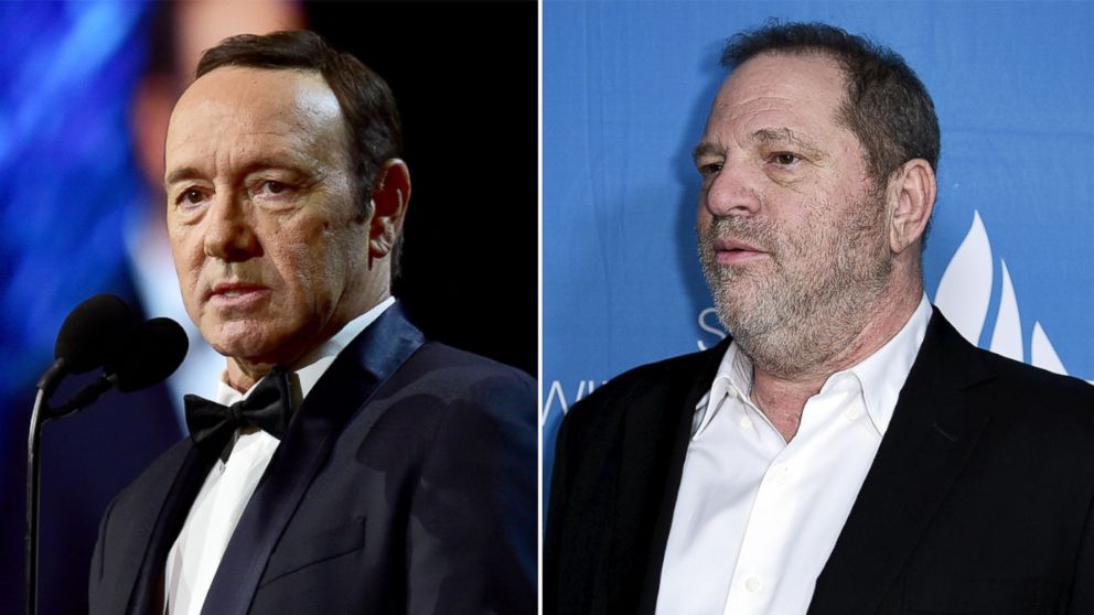 PHOTO: Kevin Spacey, left, and Harvey Weinstein