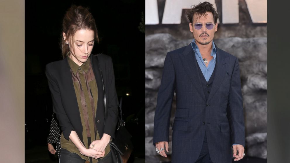 Johnny Depp's (R) girlfriend, Amber Heard (L) seen leaving AGO Italian Restaurant in West Hollywood, CA.