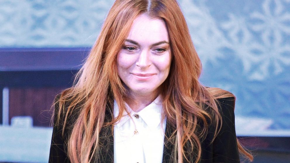 PHOTO: Lindsay Lohan in the "Speed-the-Plow" opening night at the West End Playhouse Theatre in London, Sept. 24, 2014.