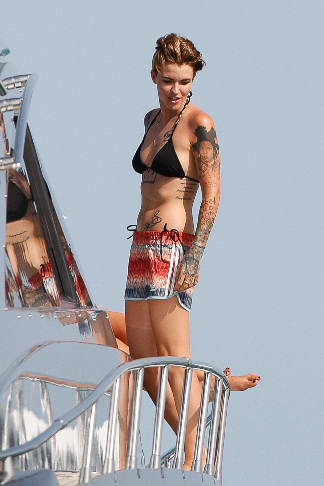 View Ruby Rose with her friends enjoy water sports and sunbathing, Aug.3,20...