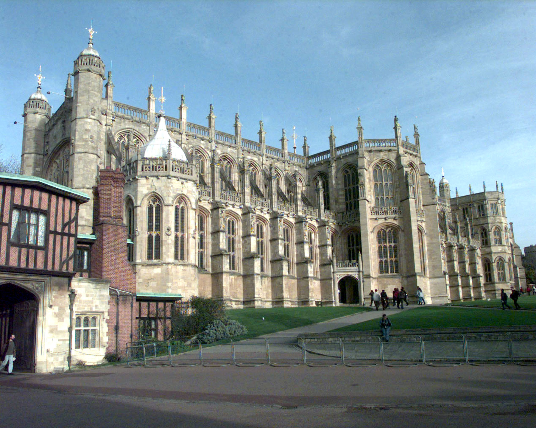 PHOTO: In this file photo dated June 1, 1999 shows St. George's Chapel at Windsor Castle in Berkshire, which has been chosen as the venue for the wedding of Prince Harry and Meghan Markle. 
