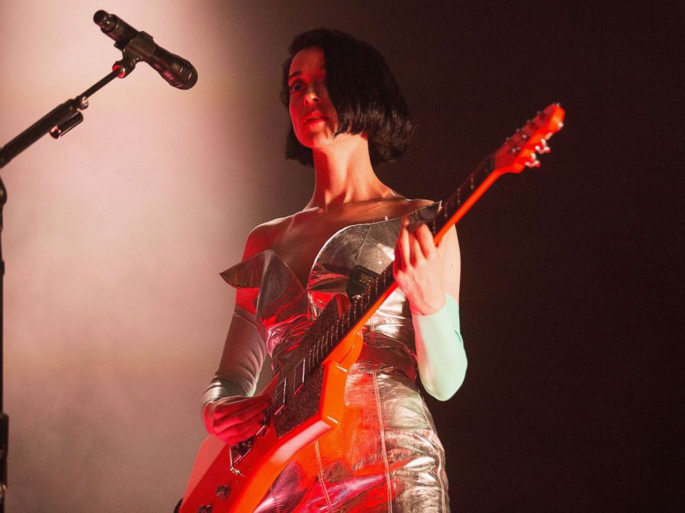 PHOTO: St. Vincent performs on stage during opening night of the Fear The Future tour as part of the Red Bull Music Academy Festival Los Angeles at Paramount Studios, Oct. 7, 2017 in Hollywood, Calif.